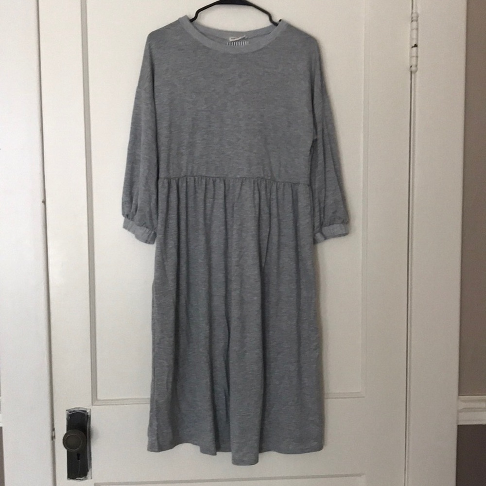 Sweatshirt Dress 3/4 sleeves